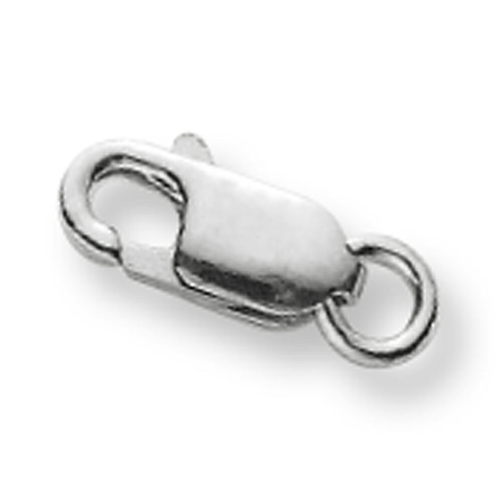 【1個売り】 留め具 18金 ホワイトゴールド フック ロブスタークラスプ 縦9.5mm カニカン カニ環 クラスプ｜手芸用品 金具 飾り パーツ 部品 K18WG k18 18k 貴金属