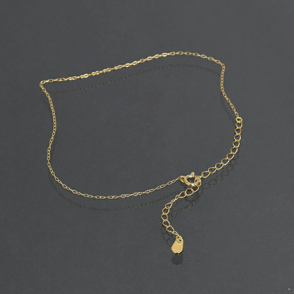 アンクレット チェーン 18金 イエローゴールド ロング小豆チェーン 幅0.6mm 長さ24cm|鎖 K18YG k18 18k 貴金属 ジュエリー レディース...