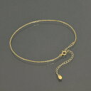 アンクレット チェーン 18金 イエローゴールド 4面カット小豆チェーン 幅1.1mm 長さ24cm|鎖 K18YG k18 18k 貴金属 ジュエリー レディ...