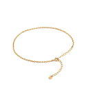 アンクレット チェーン 18金 イエローゴールド 小豆チェーン 幅1.7mm 長さ24cm|鎖 K18YG k18 18k 貴金属 ジュエリー レディース メン...