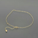 アンクレット チェーン 18金 イエローゴールド ハートチェーン 幅1.9mm 長さ24cm|鎖 K18YG k18 18k 貴金属 ジュエリー レディース