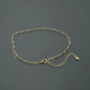 アンクレット チェーン 18金 イエローゴールド オーバルロールチェーン 幅2.0mm 長さ24cm|鎖 K18YG k18 18k 貴金属 ジュエリー レディ...