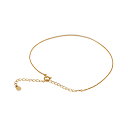 アンクレット チェーン 18金 イエローゴールド ベネチアンチェーン 幅0.6mm 長さ24cm|鎖 K18YG k18 18k 貴金属 ジュエリー レディース...