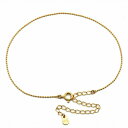 アンクレット チェーン 18金 イエローゴールド ボールチェーン 幅0.8mm 長さ24cm|鎖 K18YG k18 18k 貴金属 ジュエリー レディース メ...