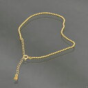 アンクレット チェーン 18金 イエローゴールド ボールチェーン 幅1.0mm 長さ24cm|鎖 K18YG k18 18k 貴金属 ジュエリー レディース メ...