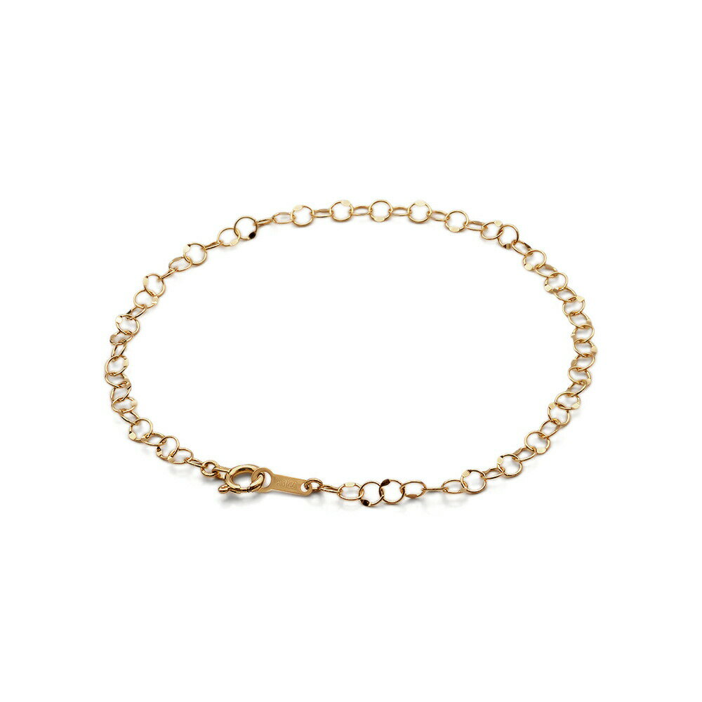 ブレスレット チェーン 18金 イエローゴールド バブルチェーン 幅3.3mm 長さ17cm|鎖 K18YG k18 18k 貴金属 ジュエリー レディース メ...