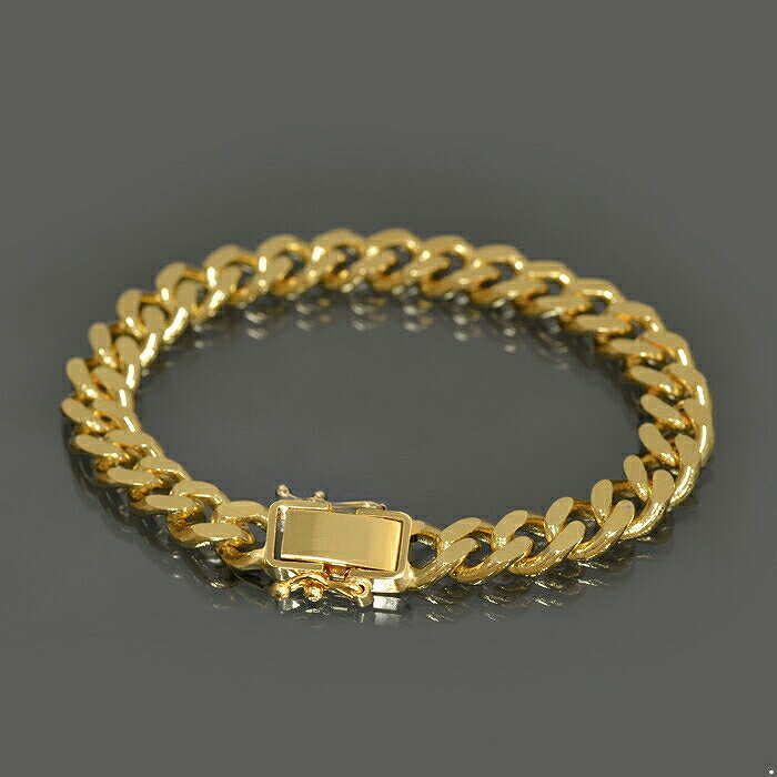 ブレスレット チェーン 18金 イエローゴールド 2面カット喜平チェーン 幅14.1mm 長さ22.5cm|鎖 K18YG k18 18k 貴金属 ジュエリー ...