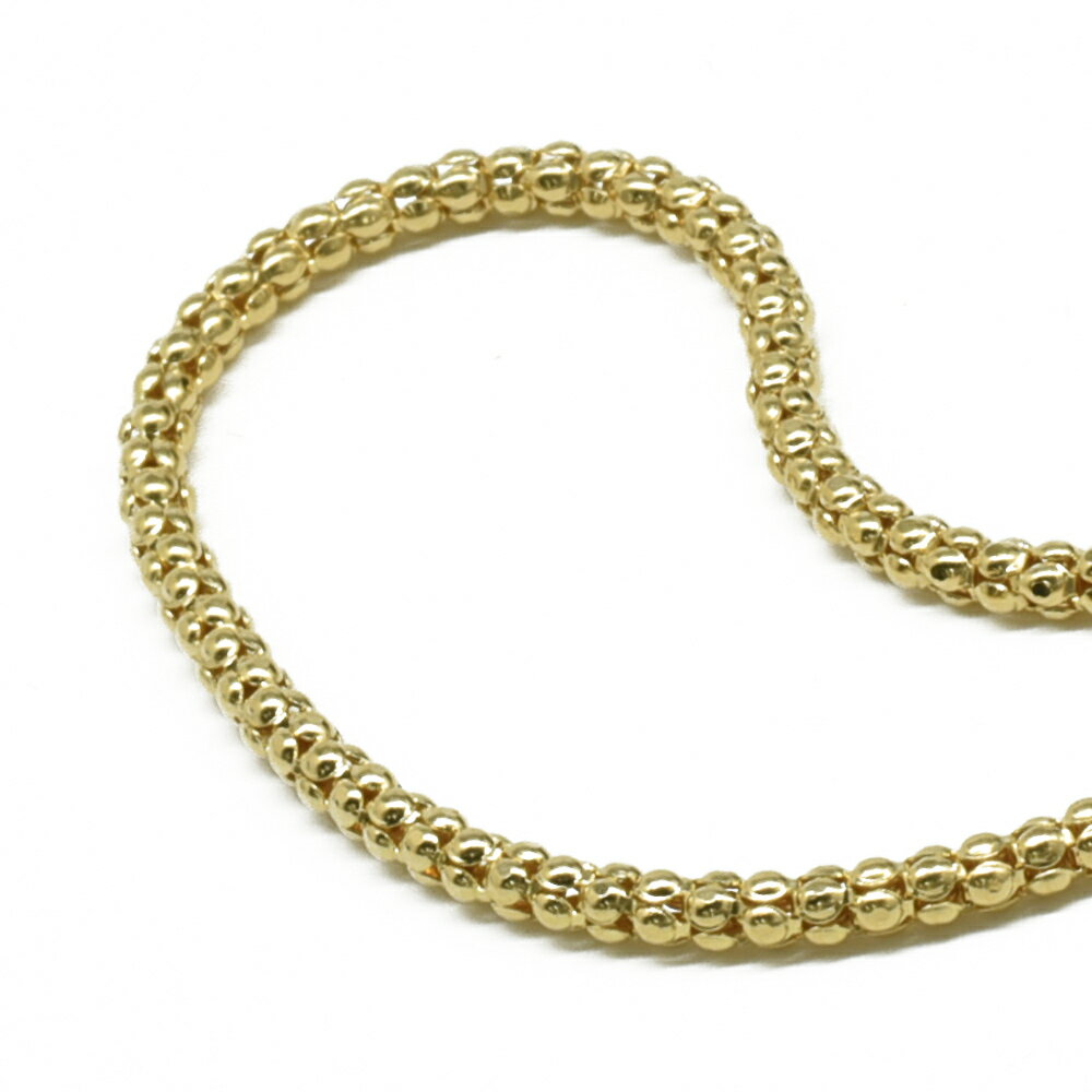 ブレスレット チェーン 18金 イエローゴールド カットポンパチェーン 幅1.3mm 長さ20cm|鎖 K18YG k18 18k 貴金属 ジュエリー レディー...