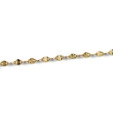 ブレスレット チェーン 18金 イエローゴールド ペタルチェーン 幅1.8mm 長さ20cm|鎖 K18YG k18 18k 貴金属 ジュエリー レディース メンズ