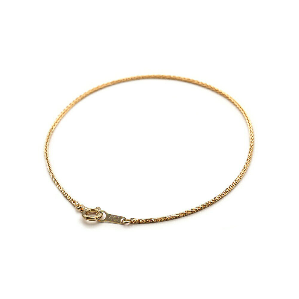 ブレスレット チェーン 18金 イエローゴールド スパイクチェーン 幅0.9mm 長さ17cm|鎖 K18YG k18 18k 貴金属 ジュエリー レディース ...