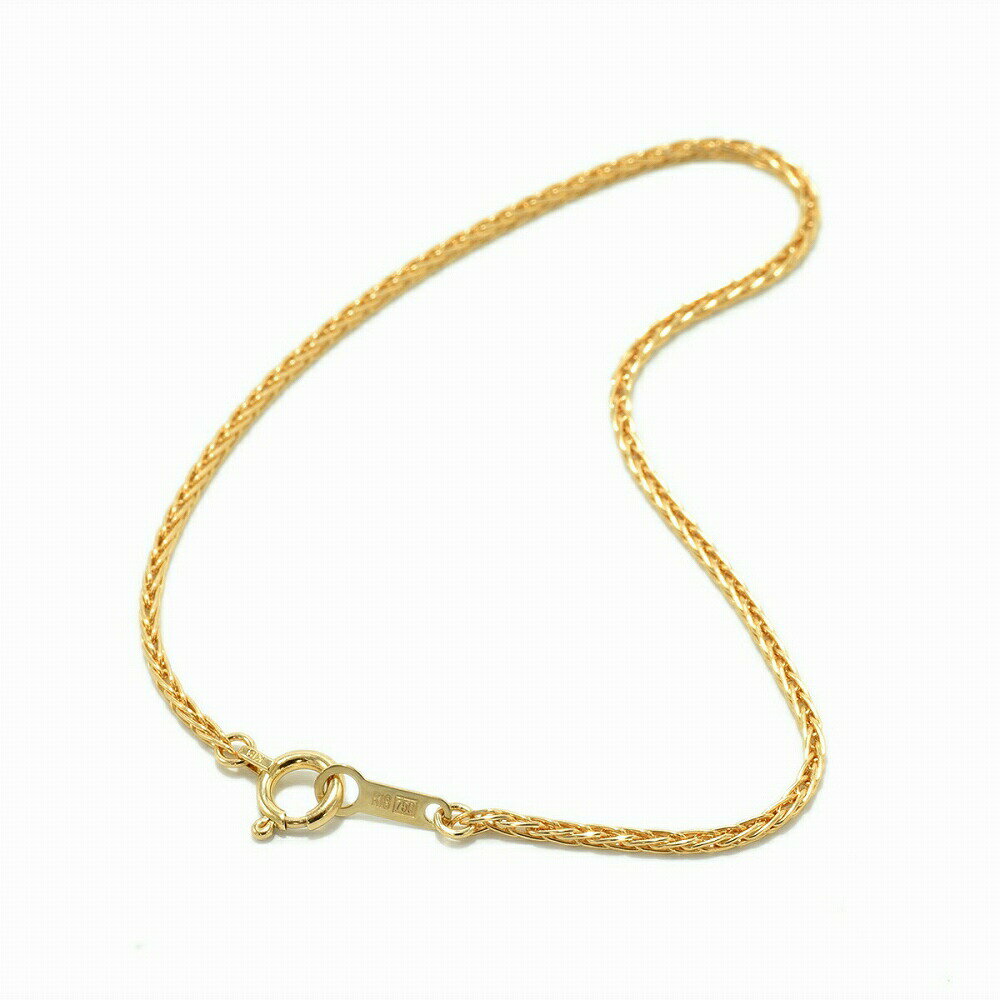 ブレスレット チェーン 18金 イエローゴールド スパイクチェーン 幅1.1mm 長さ17cm|鎖 K18YG k18 18k 貴金属 ジュエリー レディース ...