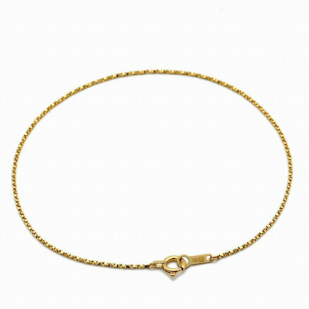 ブレスレット チェーン 18金 イエローゴールド ツイストベネチアンチェーン 幅0.9mm 長さ18cm｜鎖 K18YG k18 18k 貴金属 ジュエリー レディース メンズ(4)