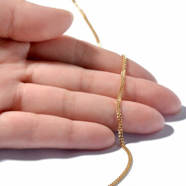 ネックレス チェーン 18金 イエローゴールド 2面カット喜平チェーン 幅1.8mm 長さ40cm|鎖 K18YG 18k 貴金属 ジュエリー レディース メンズ 母の日 プレゼント ギフト 無料ラッピング