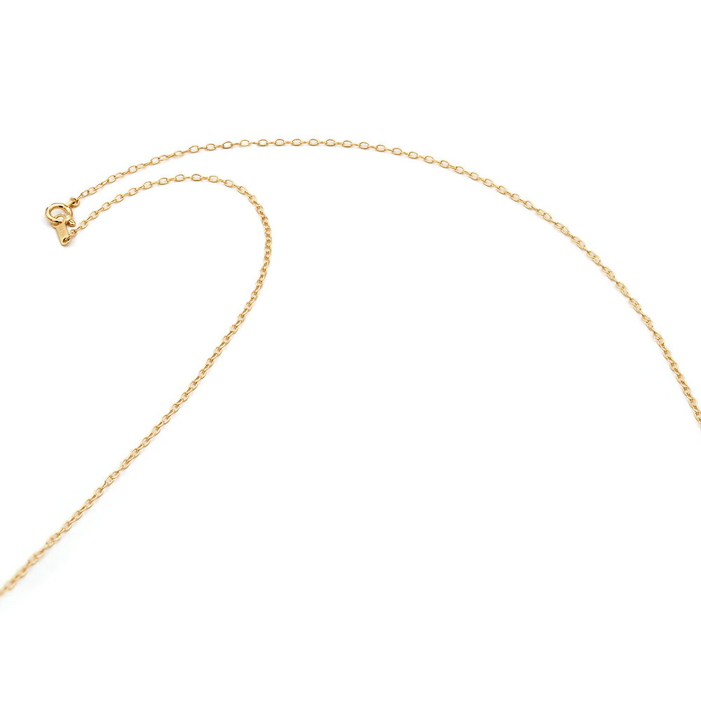 ネックレス チェーン 18金 イエローゴールド 荒小豆チェーン 幅1.3mm 長さ38cm|鎖 K18YG k18 18k 貴金属 ジュエリー レディース メンズ