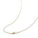 ネックレス チェーン 18金 イエローゴールド 4面カット小豆チェーン 幅1.0mm 長さ55cm|鎖 K18YG k18 18k 貴金属 ジュエリー レディー...
