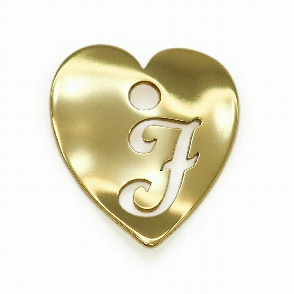 【1個売り】 チャームパーツ 18金 イエローゴールド J イニシャルチャーム ハート型 穴開き 縦8.0mm 横7.0mm アルファベット 文字|手芸用品 金...