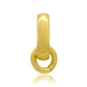 【1個売り】 バチカン 18金 イエローゴールド 甲丸バチカン 口開き丸カン付き 縦4.5mm 横1.0mm ペンダントトップ用|手芸用品 金具 飾り パーツ ...