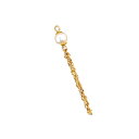 【1個売り】 タッセルパーツ 18金 イエローゴールド フリンジパーツ ダブル小豆チェーン2.5cm2本 あこや真珠4.5mm玉留め|手芸用品 金具 飾り パー...