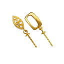 【1個売り】 バチカン付きつきさしパーツ 18金 イエローゴールド パール用ヒートン 0.06ctのダイヤモンド6個付き ペンダントトップ用 真珠 ビーズ|手芸...