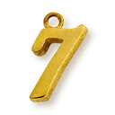 【1個売り】 チャームパーツ 18金 イエローゴールド 7 ナンバーチャーム 数字|手芸用品 金具 飾り パーツ 部品 K18YG k18 18k 貴金属