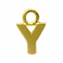 【1個売り】 チャームパーツ 18金 イエローゴールド Y イニシャルチャーム SSサイズ 縦5.0mm 横4.5mm アルファベット 文字|手芸用品 金具 飾り パーツ 部品 K18YG k18 18k 貴金属