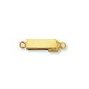 【1個売り】 留め具 18金 イエローゴールド 差し込み式クラスプ 丸カン付き 縦17.0mm 横3.0mm|手芸用品 金具 飾り パーツ 部品 K18YG k...