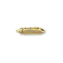 【1個売り】 留め具 18金 イエローゴールド ワンタッチ式筒型クラスプ 縦17.5mm 横4.0mm|手芸用品 金具 飾り パーツ 部品 K18YG k18 ...