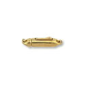 【1個売り】 留め具 18金 イエローゴールド ワンタッチ式筒型クラスプ 丸カン付き 縦17.5mm 横4.0mm|手芸用品 金具 飾り パーツ 部品 K18Y...