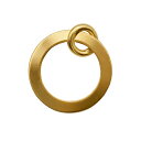 【1個売り】 留め具 18金 イエローゴールド リングプレート 直径7.0mm 丸カン付き|手芸用品 金具 飾り パーツ 部品 K18YG k18 18k 貴金...