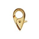 【1個売り】 留め具 18金 イエローゴールド 小フック 縦13.5mm 横7.0mm カニカン カニ環 クラスプ|手芸用品 金具 飾り パーツ 部品 K18Y...