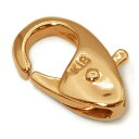 【1個売り】 留め具 18金 イエローゴールド 小フック 縦9.5mm 横6.5mm カニカン カニ環 クラスプ|手芸用品 金具 飾り パーツ 部品 K18YG...