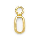 【1個売り】 エンドパーツ 18金 イエローゴールド フック受け金具 縦10.0mm 横4.0mm 留め具|手芸用品 金具 飾り パーツ 部品 K18YG k1...