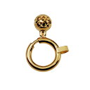 【1個売り】 留め具 18金 イエローゴールド カットボール付き引き輪 直径8.0mm ヒキワ クラスプ|手芸用品 金具 飾り パーツ 部品 K18YG k18...