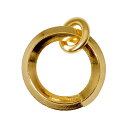 【1個売り】 留め具 18金 イエローゴールド リングダルマ 直径6.0mm 丸カン付き|手芸用品 金具 飾り パーツ 部品 K18YG k18 18k 貴金属