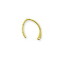 【1個売り】 ピアスパーツ 18金 イエローゴールド フックピアスパーツ スタイリッシュ 線径0.70mm 縦12.0mm|手芸用品 金具 飾り パーツ 部品 K18YG k18 18k 貴金属