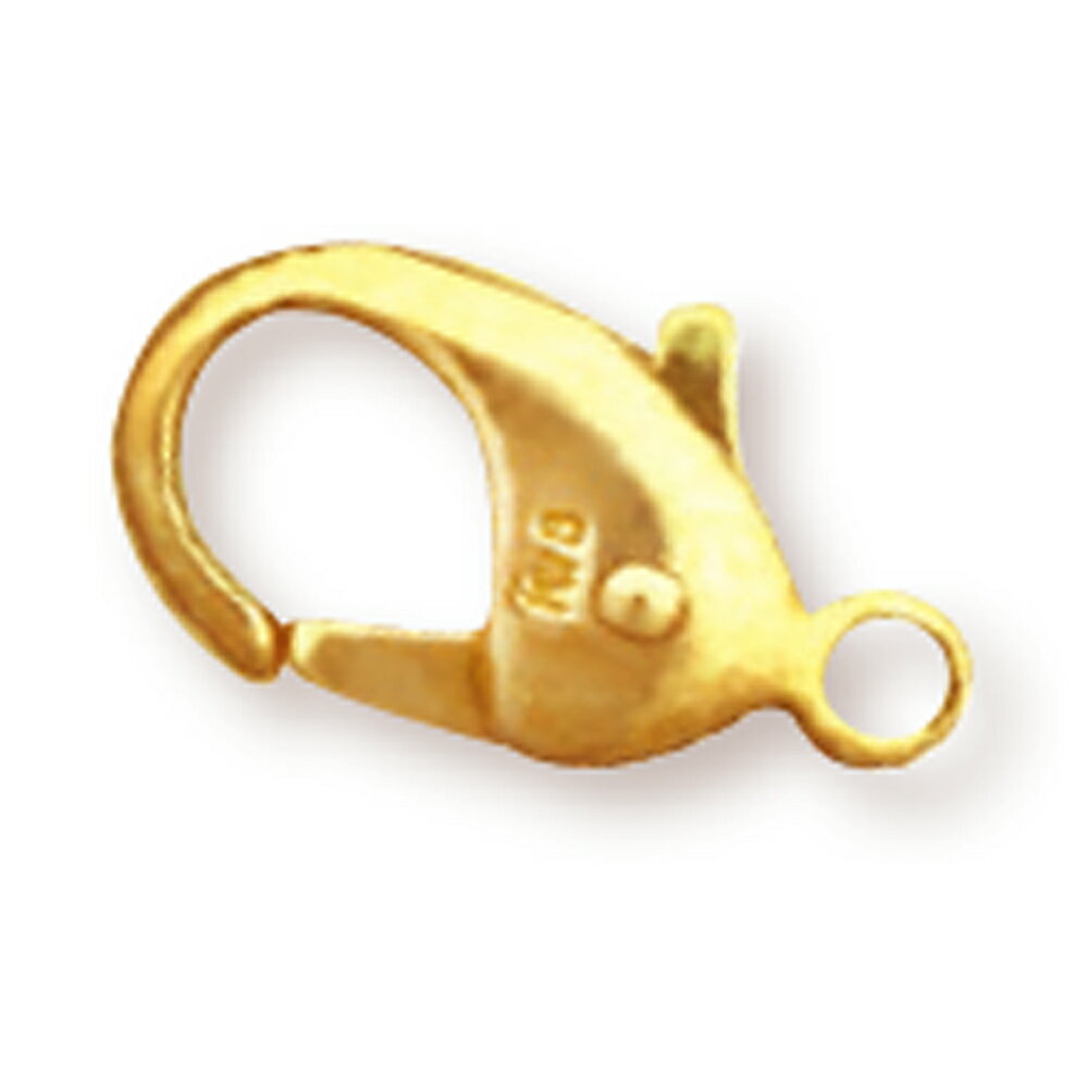 【1個売り】 留め具 18金 イエローゴールド フック 縦13.0mm カニカン カニ環 クラスプ|手芸用品 金具 飾り パーツ 部品 K18YG k18 18...