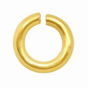 【1個売り】 丸カン 18金 イエローゴールド 丸環 線径0.8mm 直径4.0mm マルカン|手芸用品 金具 飾り パーツ 部品 K18YG k18 18k ...