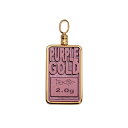 ペンダントトップ 18金 ★新素材! 紫色の18金★ パープルゴールドを使用したコインバーペンダント 2.0g ペンダントヘッドのみ 紫|K18YG k18 18k 貴金属 ジュエリー レディース メンズ