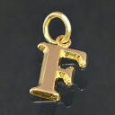 ペンダントトップ 18金 イエローゴールド F イニシャルのペンダント Mサイズ ペンダントヘッドのみ アルファベット 文字|K18YG k18 18k 貴金属...