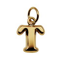 ペンダントトップ 18金 イエローゴールド T イニシャルのペンダント Sサイズ ペンダントヘッドのみ アルファベット 文字|K18YG k18 18k 貴金属...
