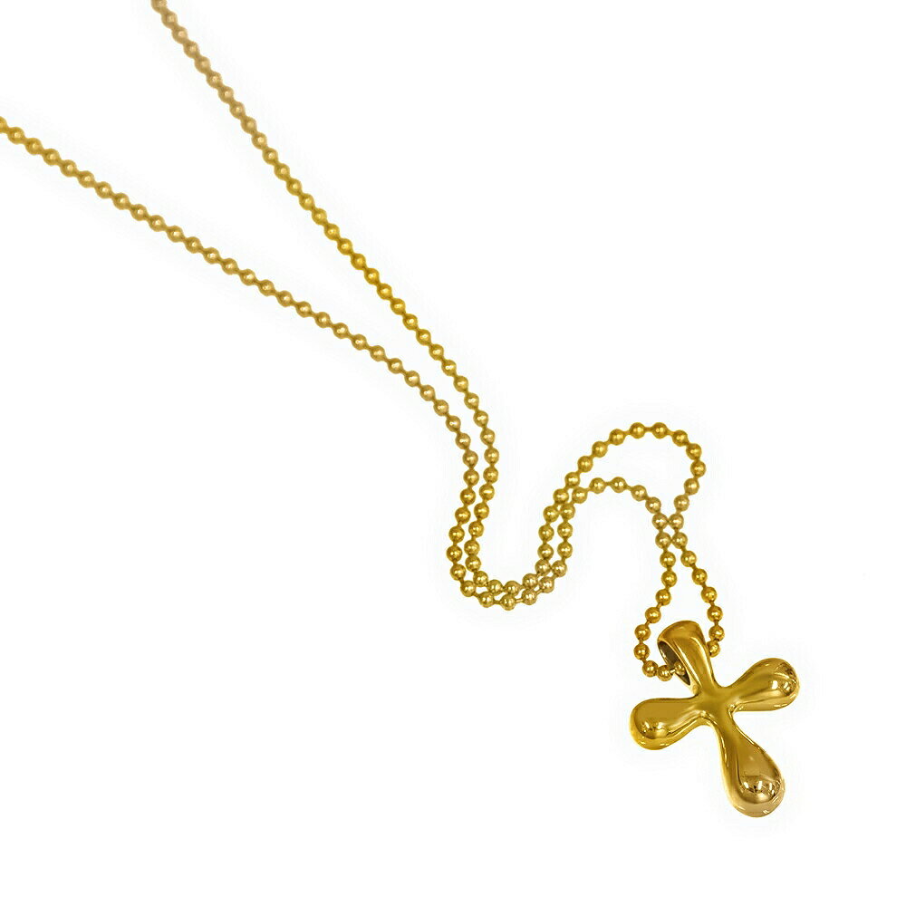 ペンダントトップ 18金 イエローゴールド ふっくらクロスのペンダント ペンダントヘッドのみ 十字架｜K18YG k18 18k 貴金属 ジュエリー レディース メンズのサムネイル