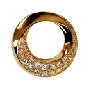 ペンダントトップ 18金 イエローゴールド サークルダイヤモンドのペンダント ダイヤモンド0.17ct 中空タイプ ペンダントヘッドのみ|K18YG k18 18k 貴金属 ジュエリー レディース メンズ