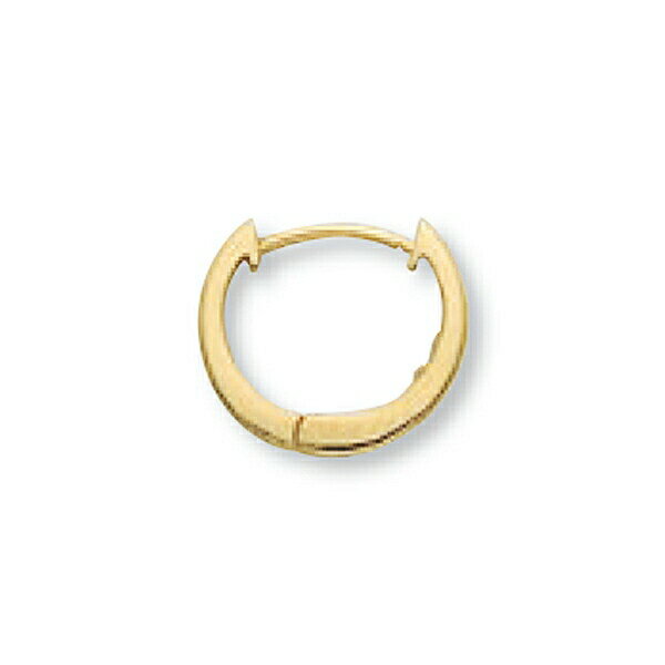 Peridot - 【バラ売り/1個】 ピアス 18金 イエローゴールド 中折れ式フープピアス バネ入り 幅2.0mm 直径12.0mm｜K18YG k18 18k 貴金属 ジュエリー レディース メンズ