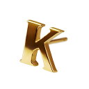 【バラ売り/1個】 ピアス 18金 イエローゴールド K イニシャルのピアス アルファベット 文字|K18YG k18 18k 貴金属 ジュエリー レディース ...