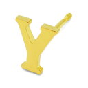 【バラ売り/1個】 ピアス 18金 イエローゴールド Y イニシャルのピアス アルファベット 文字|K18YG k18 18k 貴金属 ジュエリー レディース メンズ