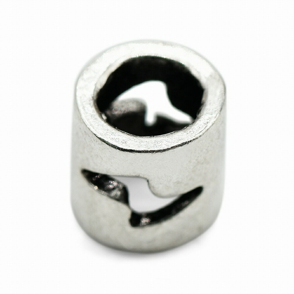 革紐 シカ紐 シルバー925 シルバービーズ付き鹿革ひも 平紐 幅3.0mm 長さ100cm ブラック 黒｜手芸用品 金具 飾り パーツ 部品 ネックレス レザーコード 皮紐 皮ひも 銀 Silver