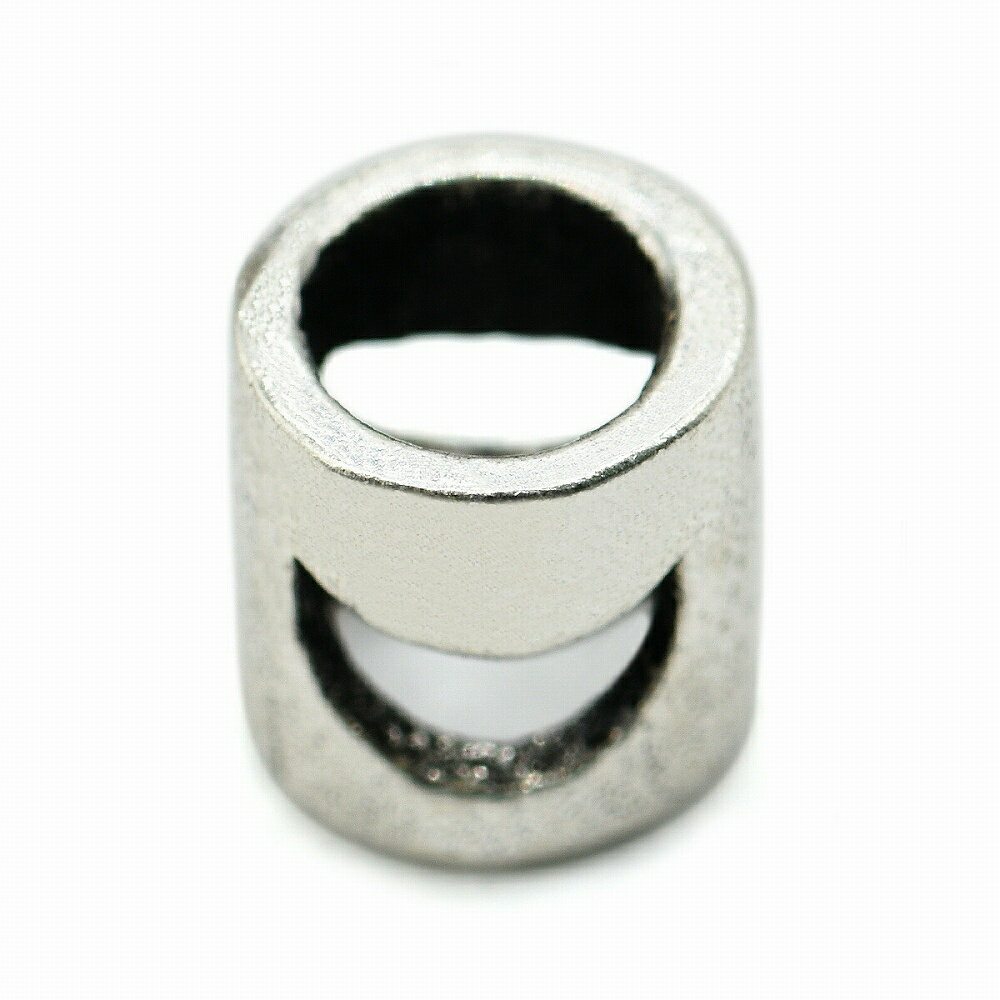 革紐 シカ紐 シルバー925 シルバービーズ付き鹿革ひも 平紐 幅3.0mm 長さ100cm ブラック 黒｜手芸用品 金具 飾り パーツ 部品 ネックレス レザーコード 皮紐 皮ひも 銀 Silver