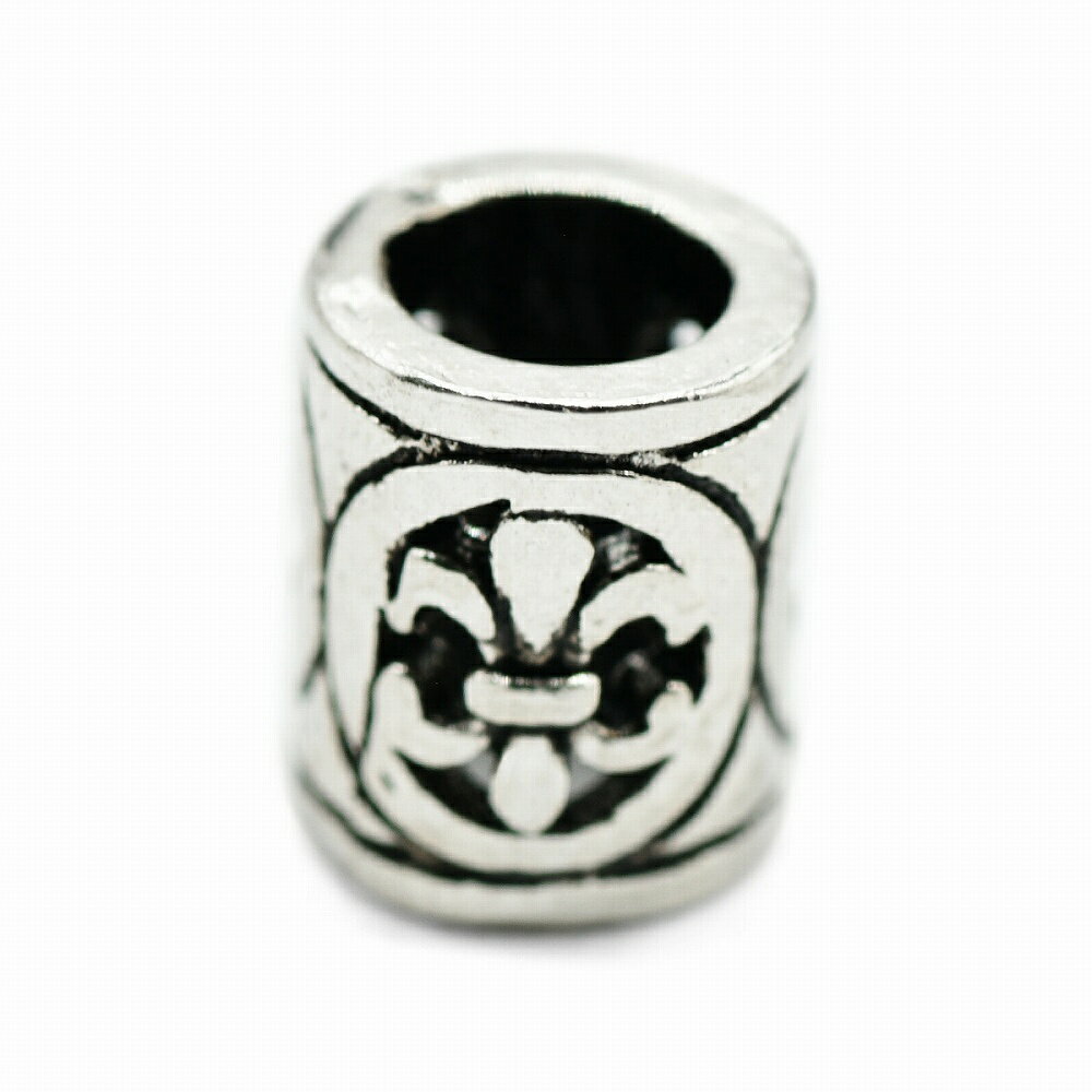 革紐 シカ紐 シルバー925 シルバービーズ付き鹿革ひも 平紐 幅3.0mm 長さ100cm ダークブラウン 濃茶｜手芸用品 金具 飾り パーツ 部品 ネックレス レザーコード 皮紐 皮ひも 銀 Silver