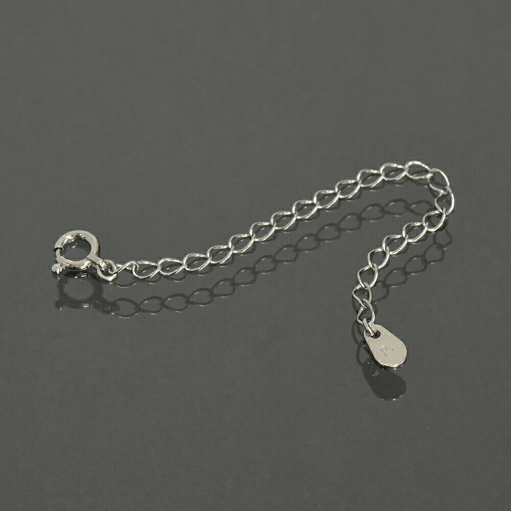 ネックレス用の延長アジャスター PT850 プラチナ 荒喜平(ドロップ) 幅2.1mm 長さ7cm|鎖 850pt 貴金属 ジュエリー レディース メンズ