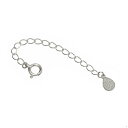 ネックレス用の延長アジャスター PT850 プラチナ 荒喜平(ドロップ/あらし加工) 幅2.1mm 長さ5cm/7cm/10cm|鎖 850pt 貴金属 ジュエリー レディース メンズ
